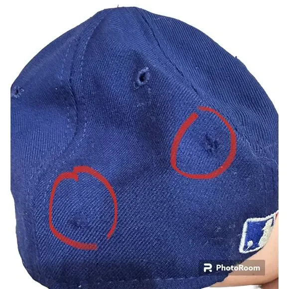 Chicago Cubs Vintage New Era Fitted Hat Sz 7 1/8 59FIFTY USA Pro Model - Picture 3 of 6